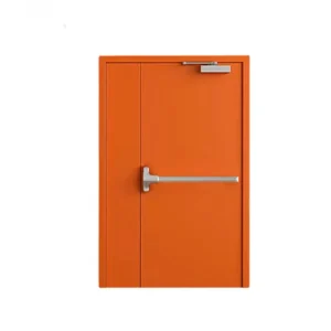 Modern Design 90 & 180 Minute Hollow Metal Steel Fire rated Interior Door Windproof For Hotels Apartments Hospitals Workshop