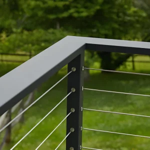 Modern Design Balcony Deck Rail Stainless Steel Railing Balustrade Security System for Stairs Flooring Tube Type