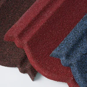 Modern Design Color Stone Coated Roof Tiles Decorative Metal Roofing Sheet Villa Building Roofing System Supplier