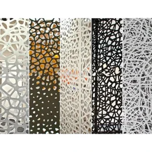 Modern Design Decorative Metal Panels Laser Cut Screen Stainless Steel Screen Aluminum Wall Panel