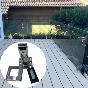Modern Design Easy to Install Stainless Steel Deck Mount Glass Spigot for Outdoor Balcony and Staircase