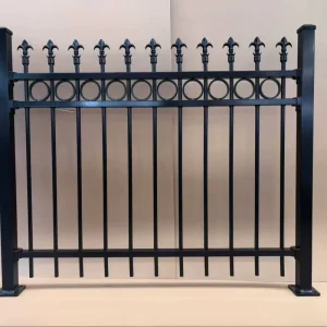 Modern Design Eco-Friendly Tubular Steel Fence Gate, Rodent-Proof Welded Metal Tube, 6 Feet