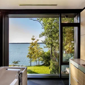 Modern Design Energy Saving Aluminium Awning Window Canopy Hurricane Proof Kitchen Villa Window Decoration Metal Frame Windows