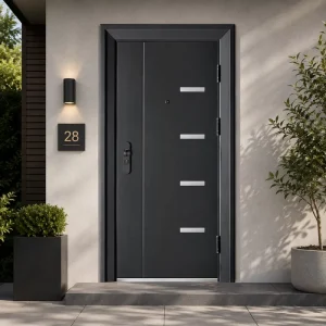 Modern Design Entry Outdoor Steel Door Modelos De Puertas Metlicas
