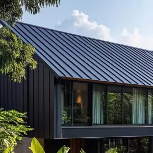Modern Design Fireproof Durable Aluminum Alloy Roof Tiles Rust-Free 25-330 Upright Lock Edge Metal Roof Panel for Wall
