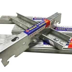 Modern Design Galvanized Steel Keel Fireproof/Rustproof Lightweight High-Strength C/U/T Type Easy Ceiling Grid Components