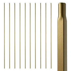 Modern Design Golden Wrought Iron Baluster Stair Railing Hollow Decorative Stair Spindle Balustrades & Handrails