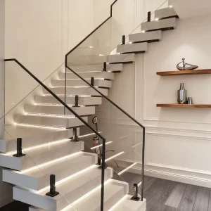 Modern Design High Quality Stainless Steel Glass Spigot Clamp Pool Fence Balcony Stair Glass Railing for Villa Hotel