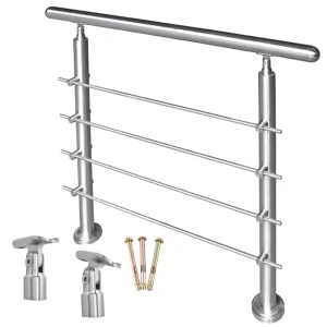 Modern Design Indoor & Outdoor Stainless Steel Balustrades and Handrails Easy Installation Stair Railing Tube