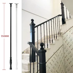 Modern Design Metal Railings Indoor Wrought Iron Staircase Railings for Stairs Villas and Apartments
