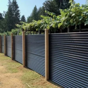 Modern Design Modular Aluminum Alloy Heat Treated Yard Privacy Slat Fence Panels for Garden Fence