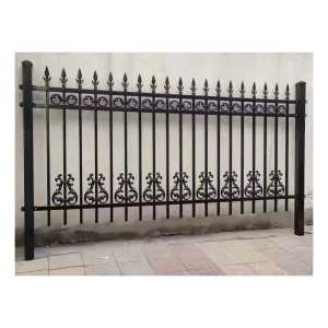 Modern Design Outdoor Decorative Powder Coated Iron Steel Aluminium Garden Privacy Slat Fence Panels Gates for Pool Security
