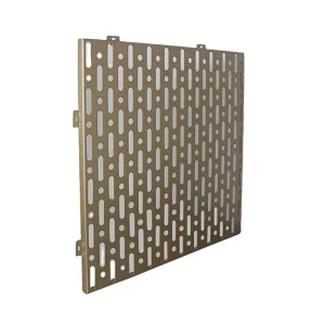 Modern Design Solid Outdoor Wall Panels Aluminum Metal Perforated Decorative for Curtain Wall Facade Cladding for Bathrooms