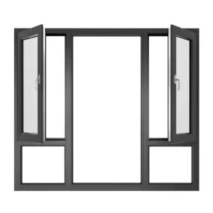 Modern Design Soundproof Aluminum Windows Swing Style with Stainless Steel Screen Netting for Apartments and Villas