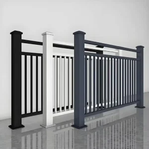 Modern Design Stainless Steel Iron Aluminum Vertical Balustrade Railing Rust Resistant Apartment Villa Hotel Stairs Balcony DIY