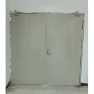 Modern Design Steel Fireproof Escape Door Fire Rated Emergency Manual Opening for Commercial Use Malls Apartments Hospitals