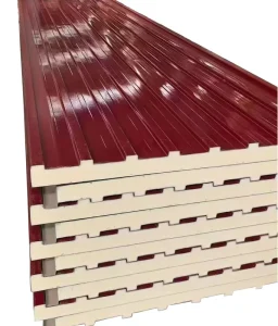 Modern Design Style PU Polyurethane Exterior Wall Cladding Sandwich Panels Steel Made for Warehouse