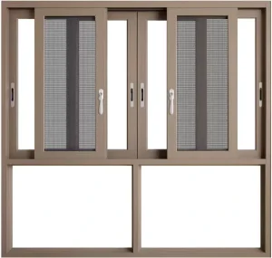 Modern Design Thermal Break Double Glass Aluminium Alloy Sliding Windows Heat Sound Insulation Stainless Steel Factory Price
