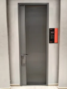 Modern Design Ultra Narrow Frame Aluminum Glass Casement Swing Wooden Border Fixed Glass for Hotel Partition Interior French