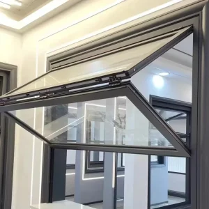 Modern Design Vertical Big Size Folding Window Soundproof Thermal Insulation Double Glass