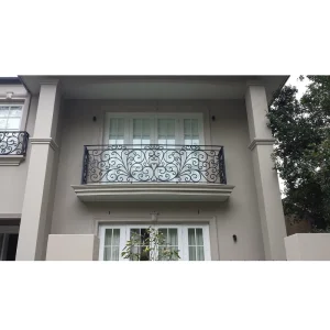 Modern Design Wrought Iron Decorative Steel Railing Popular Outdoor Metal Railing