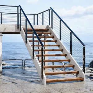 Modern Design for Building Stair Balcony Railing Stainless Guardrail Cable Railing