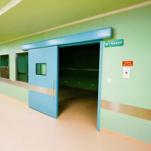 Modern Designed Automatic Hospital OT Room Door Interior Thermal and Sound Insulated Sliding Medical Cleaning Door