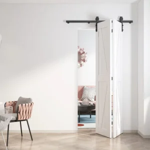 Modern Designed Folding Sliding Door Hardware Screw Durable Wood White Black Brown Gray Carbon Steel Powder Coating