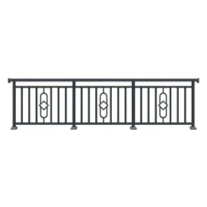 Modern Designs Aluminium Picket Outdoor Fence Panels Balustrades & Handrails