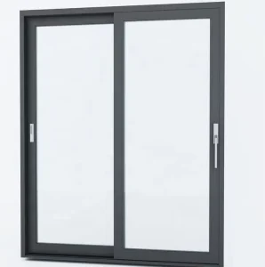 Modern Double Glazed Sliding Glass Window Custom Aluminum Alloy Exterior for Living Room