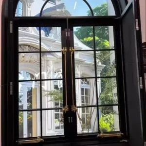 Modern Double Glazed Thermal Break Aluminum Alloy Windows Soundproof Sliding Stainless Steel Screen Netting Horizontal Opening 5