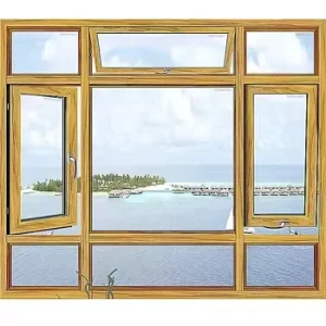 Modern Double & Triple Glazed Casement House Windows Thermal Break Aluminum French Swing Louver Style Window
