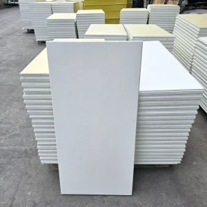 Modern Drop Ceiling Tiles Acoustic Rock Wool Ceiling Panels Sound NRC 0.9 Rock Wool Acoustic Ceiling Tile Suspended False