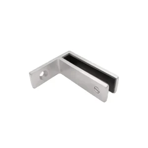 Modern Duplex 2205 Stainless Steel Rust Resistant 90 Degree Glass Wall Corner Clamp Frameless Balcony Balustrade