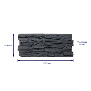 Modern Eco friendly Polyurethane Faux Stone Decorative Wall Panels with Brick Design for Exterior Use DIY Installation