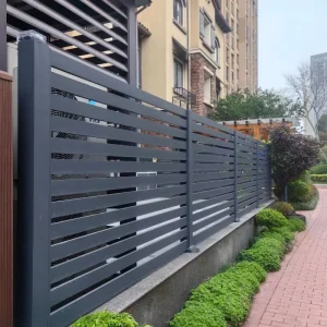 Modern Elegant Cast Aluminum Art Fence Easy-to-Install Wrought Iron Alternative OEM/ODM Custom Sizes