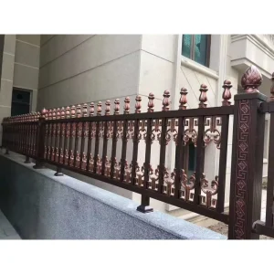 Modern European Design Aluminum Alloy Guardrail OEM Rust Resistant Security Fence Railing for Villa Balcony Apartment Easy