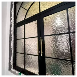 Modern Exterior Aluminum Arch Window Tempered Glass Grill Design Casement Windows for Villa