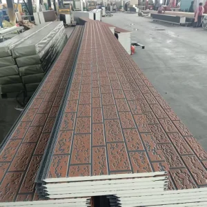 Modern Exterior Metal Siding Sandwich Panel Decorative Wall Cladding Polyurethane Energy Saving Building Material
