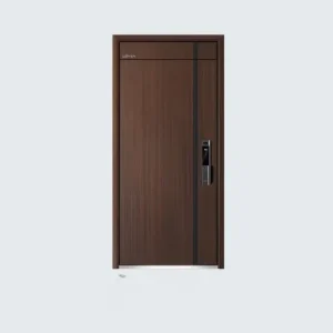 Modern Exterior Stainless Steel Door with Frame Weatherproof Metal Door for Main Entrance Farmhouse and Hotel Use