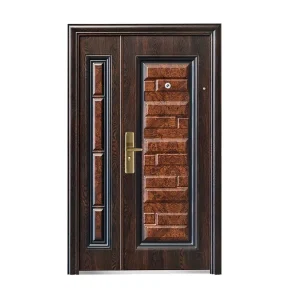Modern Exterior Steel Door Metal Front Entry Door for Residential House
