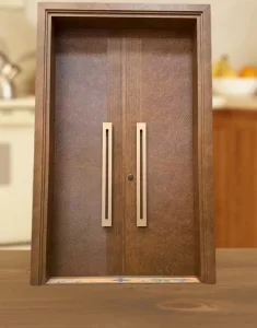 Modern Fireproof Custom Aluminum Alloy Front Door Commercial Villa Entry Door