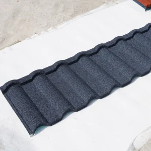 Modern Fireproof Waterproof Heat Resistant Galvanized Steel Stone Coated Metal Roof Tile for Temple School Warehouse Workshop