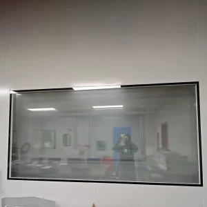 Modern Fixed Purification Room Observation Windows Aluminum Frame Double Glazed Tempered Glass Dust free Workshops High Strength