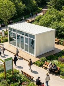 Modern Foldable Prefabricated Container Building Portable Modular House Shop Hotel Office CE ISO9001 Certified Customizable