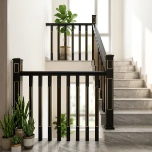 Modern Frameless Fence Guardrail Aluminum Alloy for Villa Balcony Hotel Stairs Rust Resistant Easy Installation