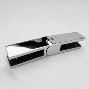 Modern Frameless Glass Fence Connector Hardware Swivel Adjustable Stainless Steel Design Mirror Polish
