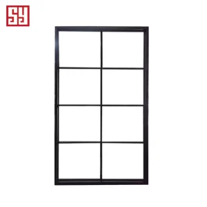 Modern French Iron Window Casement Steel Fixed Window Anti Theft Function Horizontal Opening Stainless Steel Screen Hanging