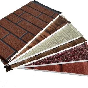 Modern Galvanized Steel PU Heat Insulated Waterproof Metal Sandwich Wall Panels Cladding for Outdoor Building Exterior Siding
