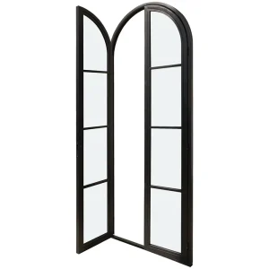 Modern Grid Steel French Door Customized Design High Transparency Clear Glass Interior Home Library Partition
